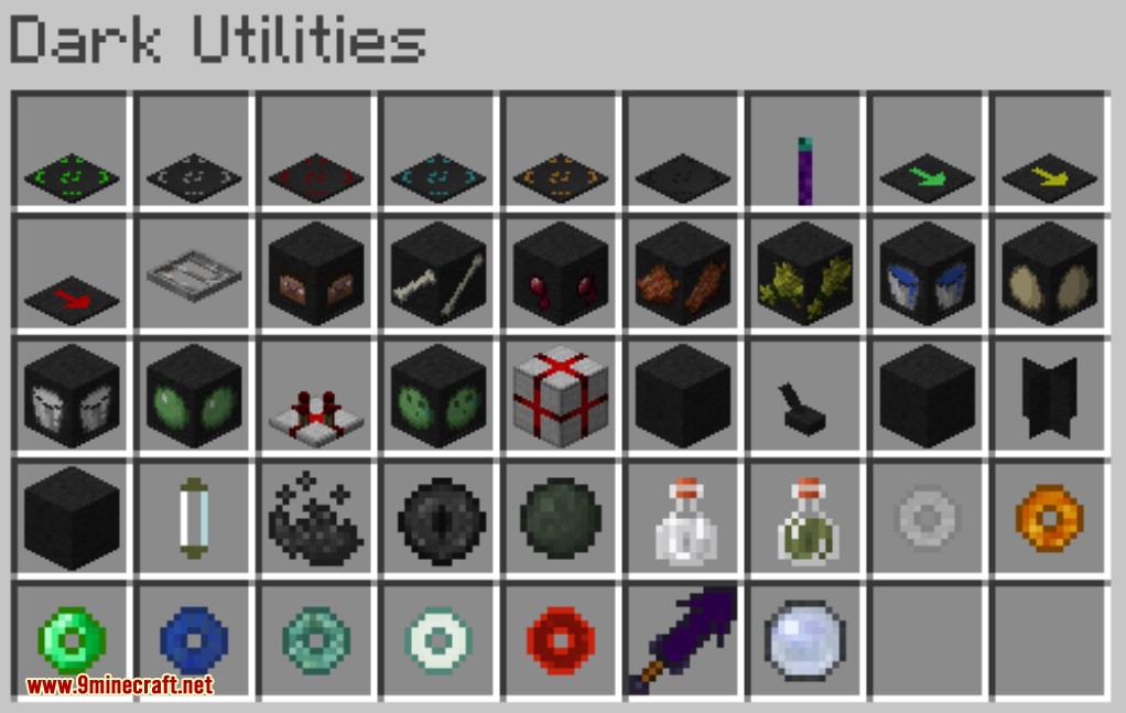 Вещи майнкрафт 1.12. DARKUTILS 1.12.2. Dark Utilities 1.12.2. Мод Dark Utilities. Minecraft Dark Utilities.